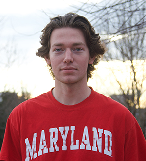 headshot of Ben wearing Maryland t-shirt